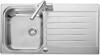 Leisure SE9501SB Seattle 1 Bowl Sink + Rangemaster TMR1BF Monorise Dual Lever ( Sink and Tap ) Stainless steel