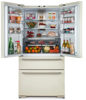 Rangemaster RDXD21BL/C 91cm French Style 4 Door Side by Side Frost Free DISPLAY TO CLEAR American Style Fridge Freezer Black ( Chrome Trim )