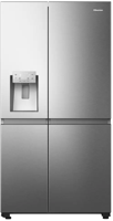 Hisense RS818N4IIE Plumbed Ice & Water 632 litre Frost Free American Style Fridge Freezer Stainless steel