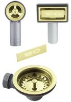1810 AC-BSW-PACK1-GB Waste Kit with overflow & Lozenge Sink Accessory Brass / Gold