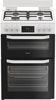 Hotpoint HDD6GDC2W 60cm with Glass Lid Freestanding Dual Fuel Cooker White