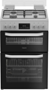Hotpoint HDG6GDCW 60cm Double oven with lid Freestanding Gas Cooker White