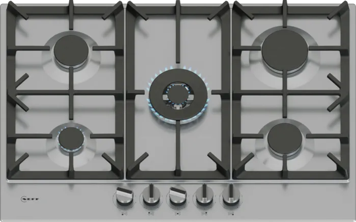 NEFF T27CIQ8N0 N 70 75cm 5 Burner Gas Hob Stainless steel