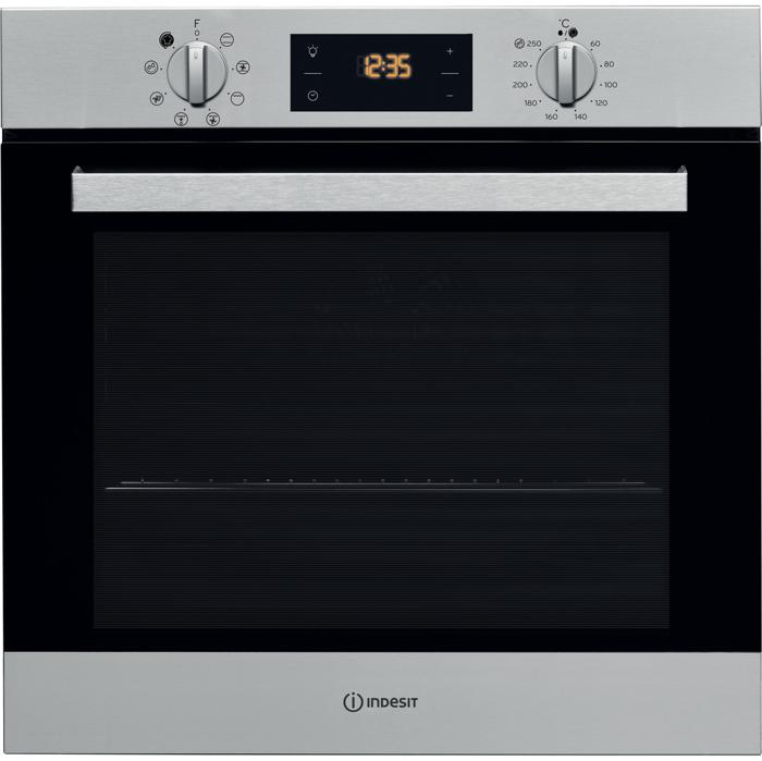 Indesit Aria IFW 6544 H IX UK  ( IFW6544HIXUK ) 71 Litres 60cm Built-in Single Electric Oven Stainless steel