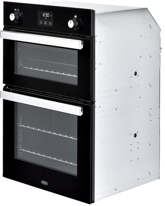 Belling BI902G (444444796) 90cm Builtin Double Gas Oven Black Built In