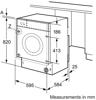 Bosch WKD28352GB 7/4 kg 1355Spin Integrated Washer Dryer White