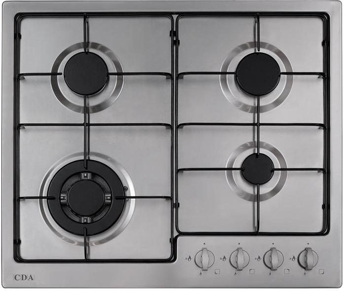 CDA HG6250SS 60cm 4 Burner Gas Hob Stainless steel