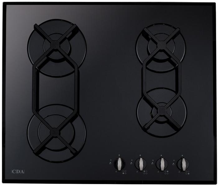 CDA HVG620BL 60cm Gas Hob Black