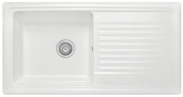 Homestyle CD100L Inset Large Ceramic Bowl Sink White