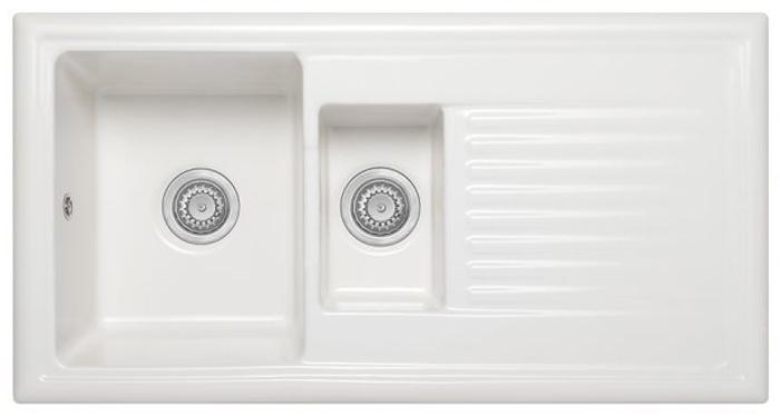 Carysil CD150 Inset 1.5 Bowl Ceramic Sink White