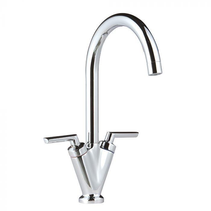 Homestyle HS175 Twin Lever Tap Chrome