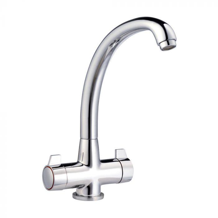 Homestyle HS305 Twin Lever Cruciform Tap Chrome