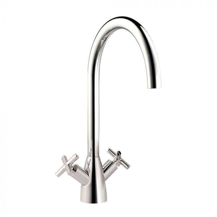 Homestyle HS975 Twin Cross Lever Tap Chrome