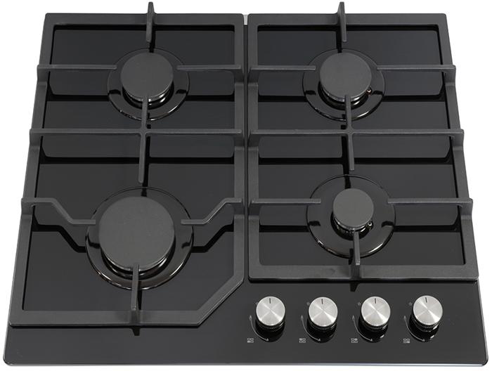 Montpellier GH60BG 60cm 4 Burner (Only 1 Left in Stock - New & boxed) Gas Hob Black Glass