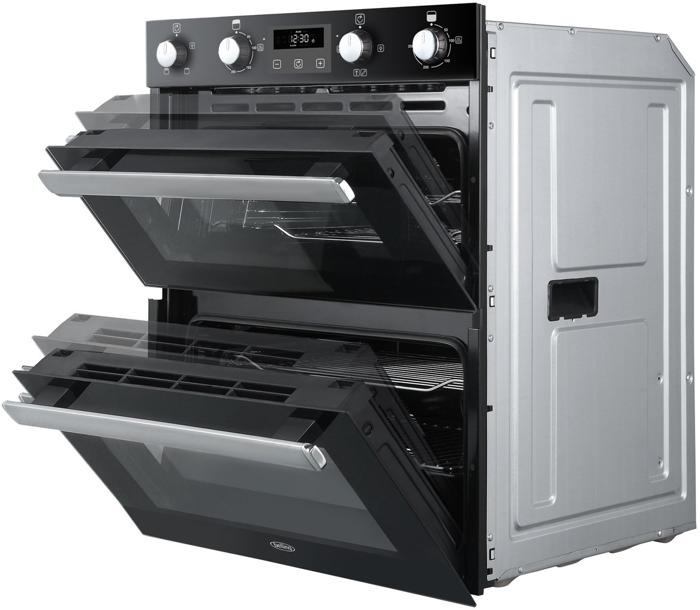Belling BI702FP 444444782 70cm BuiltUnder Double Electric Oven Black