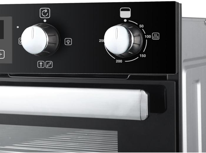Belling BI702FP 444444782 70cm BuiltUnder Double Electric Oven Black