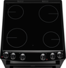 Zanussi ZCV66050BA 60cm Ceramic Double Oven Freestanding Electric Cooker Black