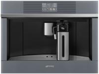 Smeg CMS4104S 60cm Linea Fully Automatic Built-in Coffee Machine Silver Glass