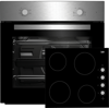 BEKO BSF210SX Large Capacity Oven and 4 Zone Ceramic Hob Built-in Oven and Hob Pack Stainless steel
