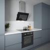 CATA UBLCHH60 60cm Angled Glass Hood Black / Stainless Steel
