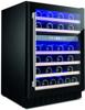 Amica AWC600BL 60cm Under counter 45 bottles Dual Zones Wine Cooler Black