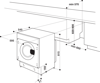 Indesit BI WMIL 81284 UK 8kg 1200spin ( BIWMIL81284 ) Push&Go Integrated Washing Machine White
