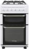 Montpellier Eco TCG50W 50cm Twin Cavity 4 Burner Freestanding Gas Cooker White