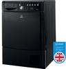 Indesit EcoTime IDCE 8450 BK H  8kg Tumble Condenser ( IDCE8450BKH ) Freestanding Dryer Black