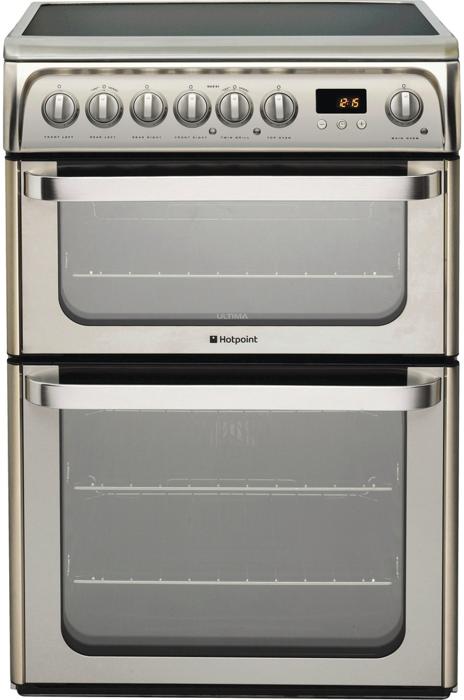 Hotpoint Ultima HUE61X S 60cm Freestanding Electric Cooker Stainless steel