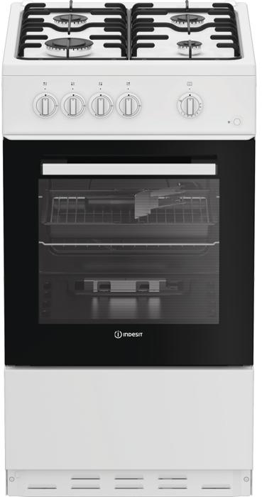 Indesit - 50cm Single Freestanding Gas Cooker White