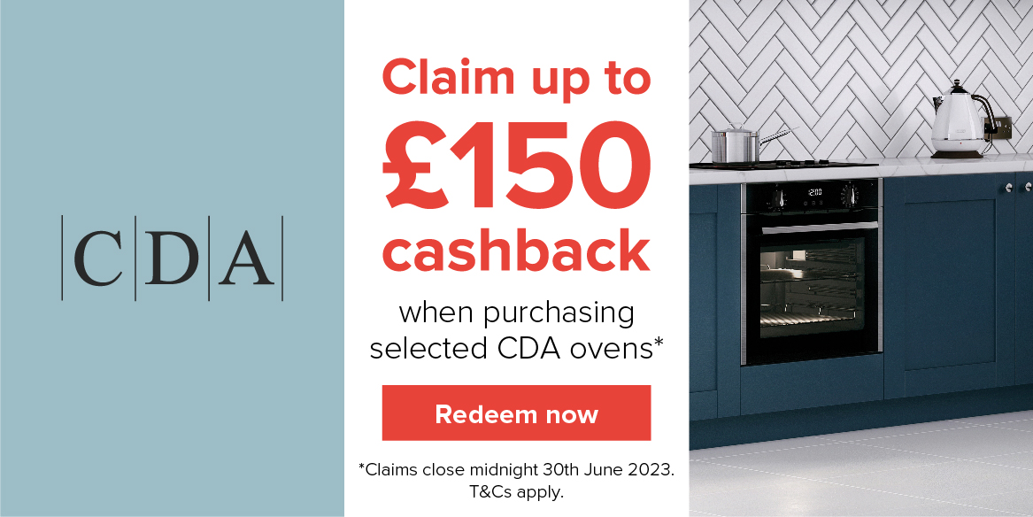 Claim up to £150 cash back on selected CDA Ovens