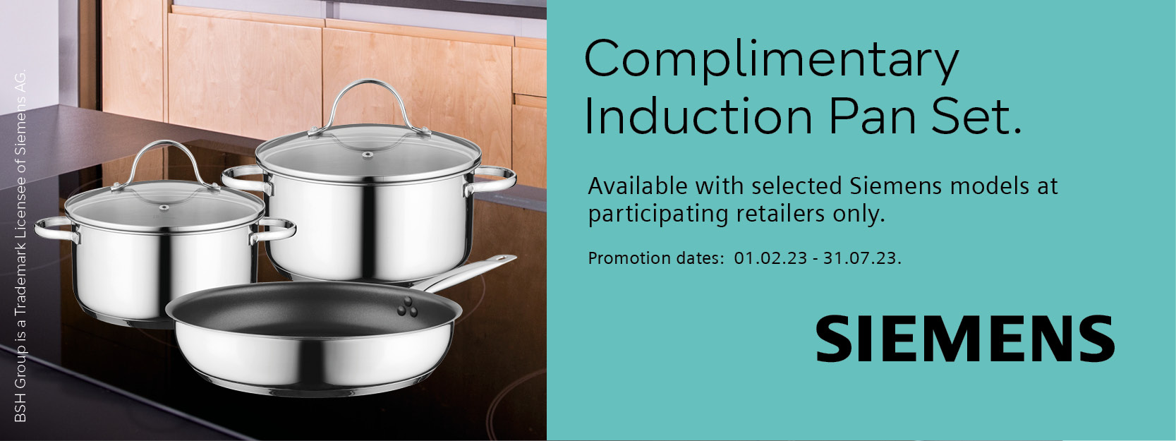 Siemens Complimentary Induction Pan set 31.07.23