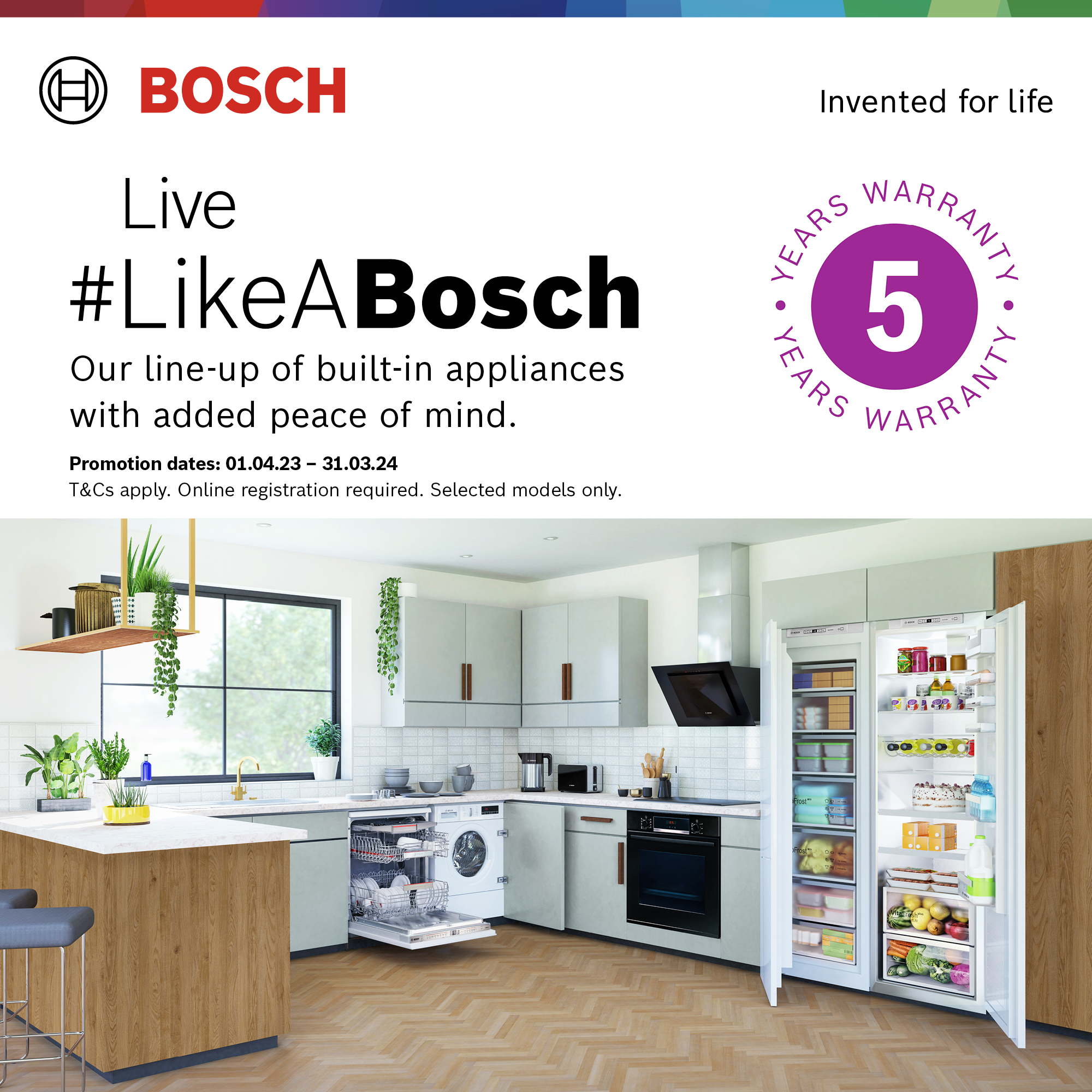 Bosch 5 Year warranty Ends 31-3-24