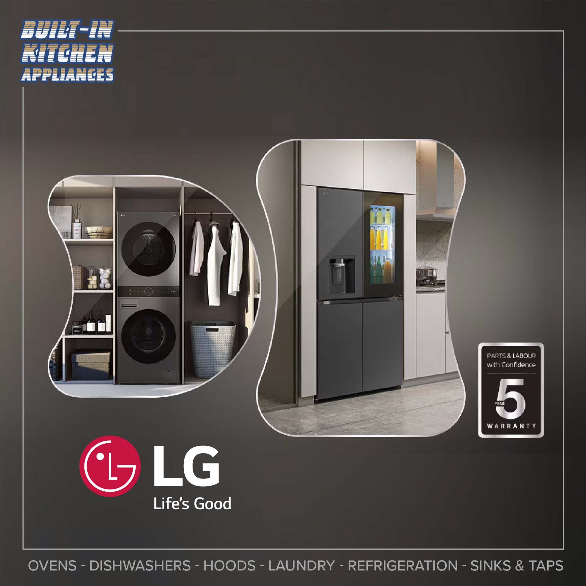 LG 5 Year warranties on selected refrigeration (valid till  31/10/24)
